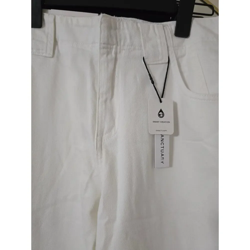 NwT Arden Wide Leg Jeans Brilliant White size 28" waist - Picture 4 of 10